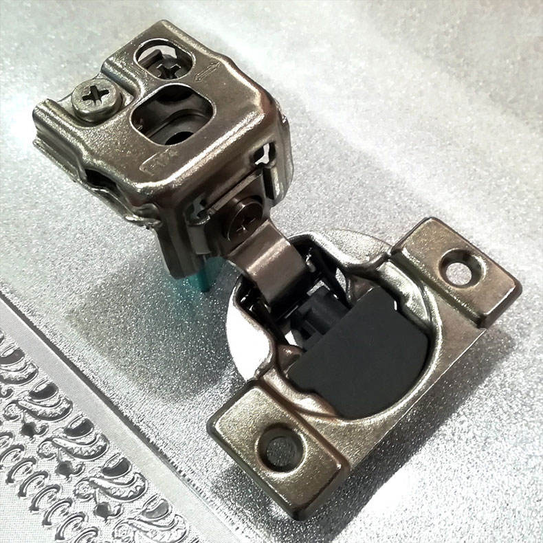 Alt: Custom Hidden Stainless Steel Soft Close Cabinet Hinges