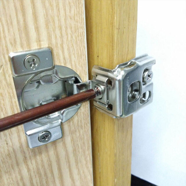 Alt: Custom Hidden Stainless Steel Soft Close Cabinet Hinges