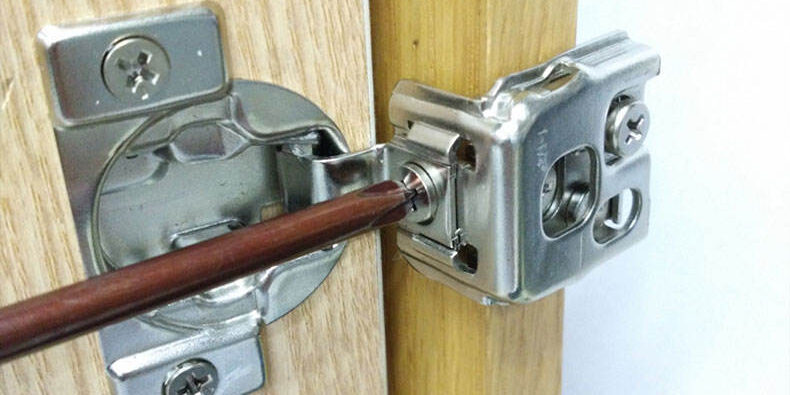 Alt: Custom Hidden Stainless Steel Soft Close Cabinet Hinges