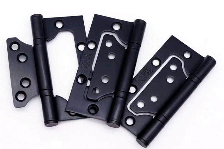 Easy-to-Install Black Stainless Steel Mortise Door Hinges (6) Mortise Door Hinges for Wooden Doors