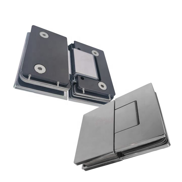 Brass shower glass door clamp hinge