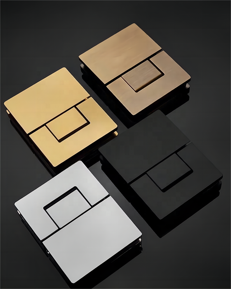 Brass shower glass door clamp hinge