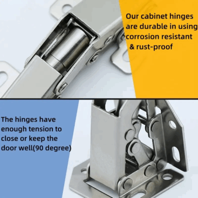 Hidden Hinges for Frameless Cabinet Doors