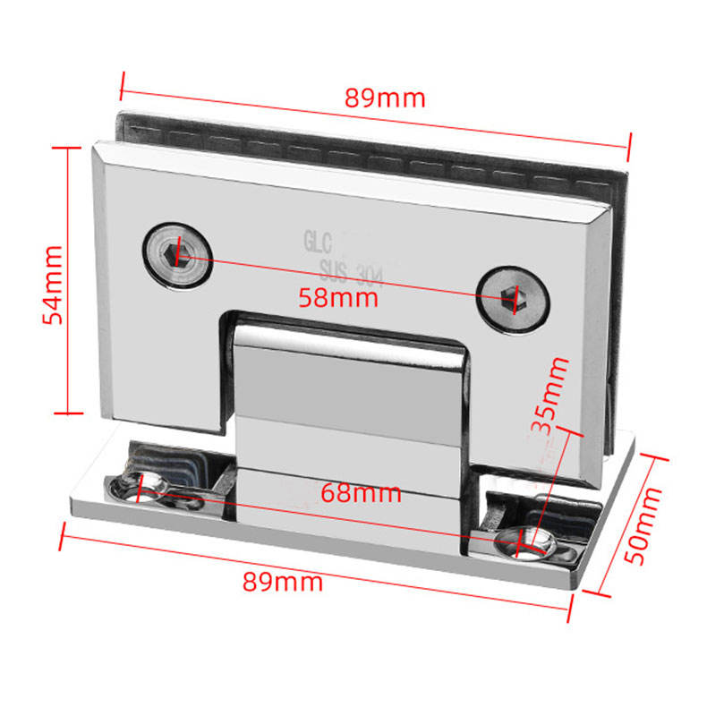 shower to glass hinge for sliding doors