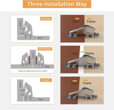 Soft Closing Hidden Cabinet Hinges