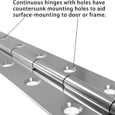 Continuous Folding Piano Hinges for Cabinets
