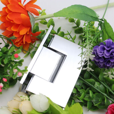 90-degree shower hinge for glass to wall