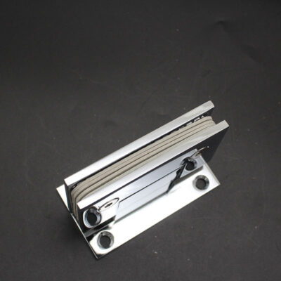 90-degree shower hinge for glass to wall
