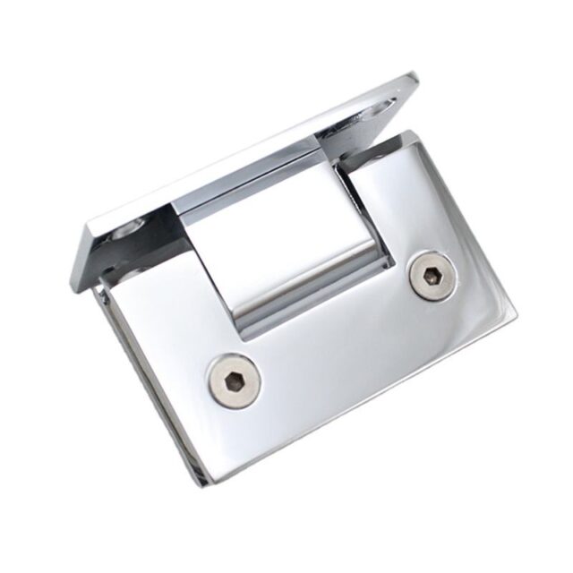 90-degree shower hinge for glass to wall