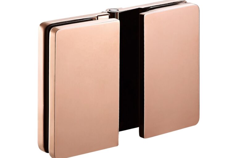 Movable stainless steel shower door hinge