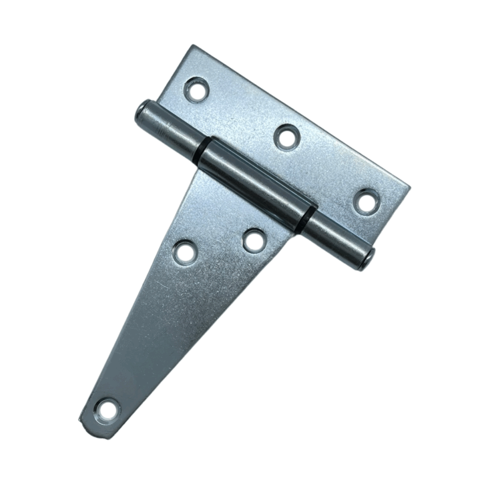 Heavy-duty T hinge for warehouse doors