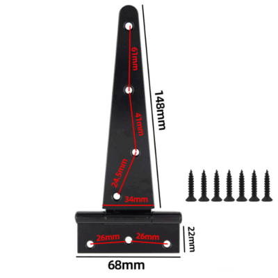 Rustproof T Strap Hinges for Barn Gates