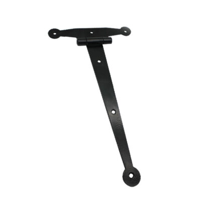 Hand-forged iron T-straps for shed doors