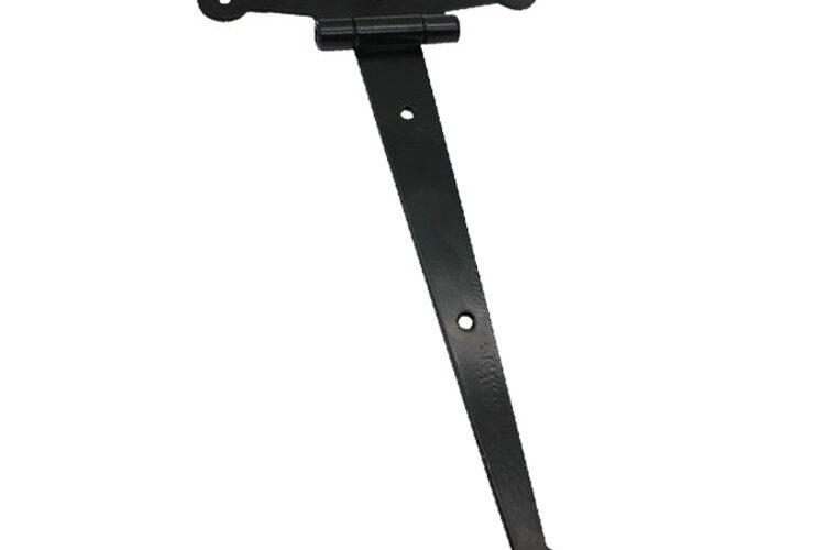 Hand-forged iron T-straps for shed doors